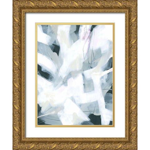 Marble Strike IV Gold Ornate Wood Framed Art Print with Double Matting by Vess, June Erica