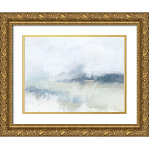 Breezy Vista I Gold Ornate Wood Framed Art Print with Double Matting by Vess, June Erica