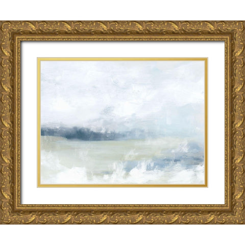 Breezy Vista II Gold Ornate Wood Framed Art Print with Double Matting by Vess, June Erica
