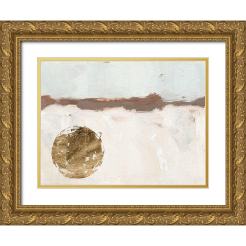 Winter Medallion I Gold Ornate Wood Framed Art Print with Double Matting by Green, Jacob