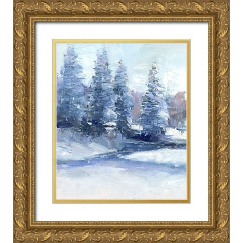 Crisp Morning I Gold Ornate Wood Framed Art Print with Double Matting by OToole, Tim