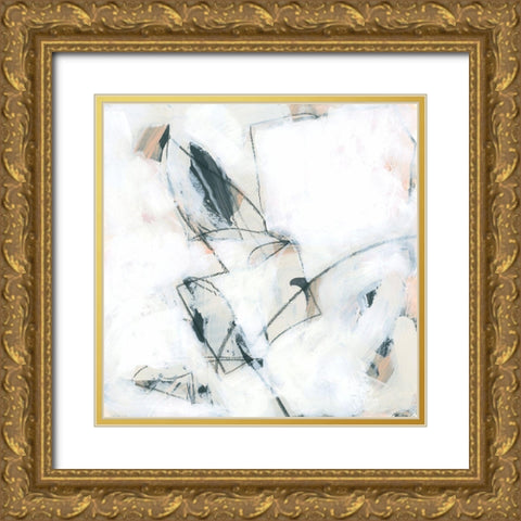 Pink Agate I Gold Ornate Wood Framed Art Print with Double Matting by Vess, June Erica