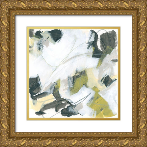 Citron Mix I Gold Ornate Wood Framed Art Print with Double Matting by Vess, June Erica