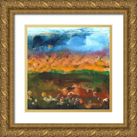 Fable I Gold Ornate Wood Framed Art Print with Double Matting by Longley, Alicia