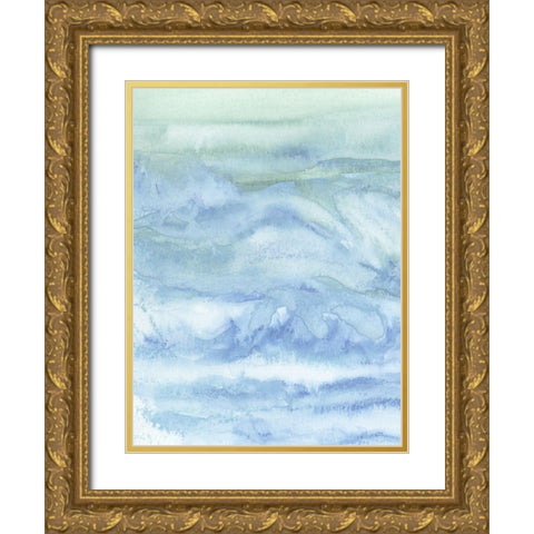 Tidal Waters I Gold Ornate Wood Framed Art Print with Double Matting by Chandler, Sharon