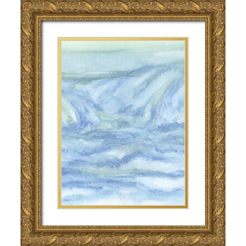 Tidal Waters II Gold Ornate Wood Framed Art Print with Double Matting by Chandler, Sharon