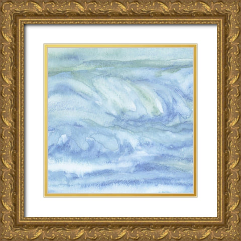 Tidal Waters IV Gold Ornate Wood Framed Art Print with Double Matting by Chandler, Sharon