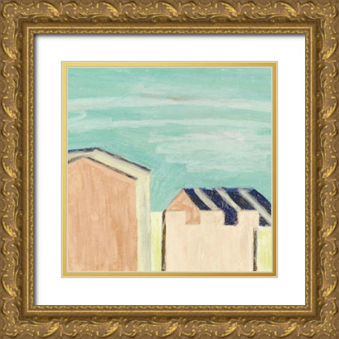 Sunlight and Buildings II Gold Ornate Wood Framed Art Print with Double Matting by Wang, Melissa