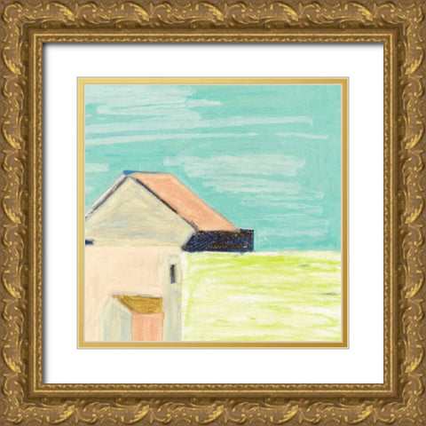 Sunlight and Buildings IV Gold Ornate Wood Framed Art Print with Double Matting by Wang, Melissa
