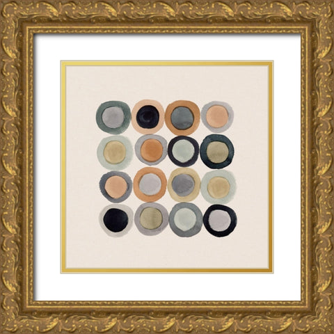 Coin Collection I Gold Ornate Wood Framed Art Print with Double Matting by Barnes, Victoria