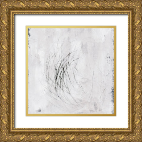 Subtle Scratches III Gold Ornate Wood Framed Art Print with Double Matting by Barnes, Victoria