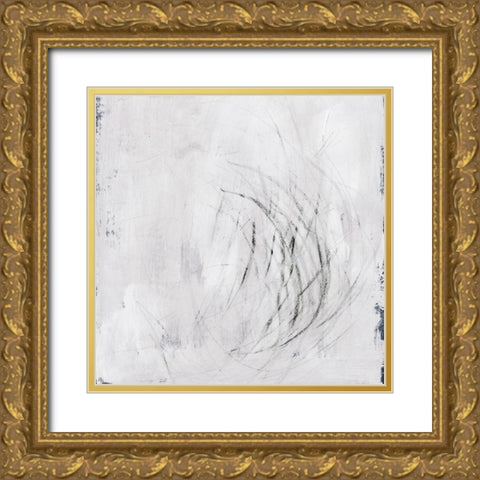 Subtle Scratches IV Gold Ornate Wood Framed Art Print with Double Matting by Barnes, Victoria