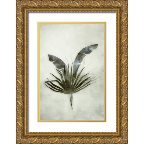 Tropical Night in Green II Gold Ornate Wood Framed Art Print with Double Matting by Haase, Andrea