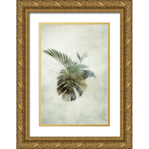 Tropical Night in Green IV Gold Ornate Wood Framed Art Print with Double Matting by Haase, Andrea
