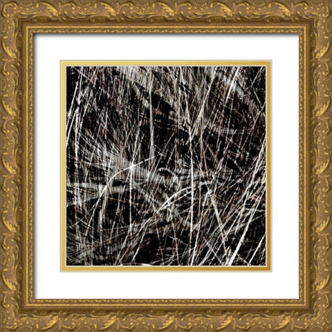 Neutral Drift III Gold Ornate Wood Framed Art Print with Double Matting by Aryai, Sia