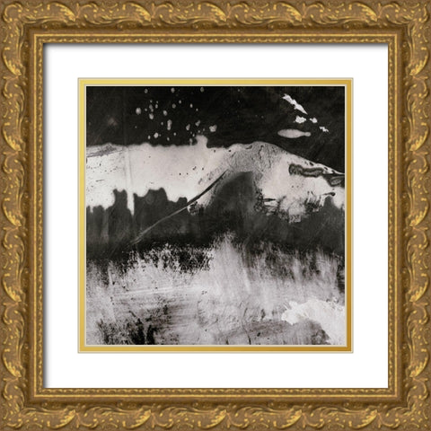 Neutral Amaze II Gold Ornate Wood Framed Art Print with Double Matting by Aryai, Sia