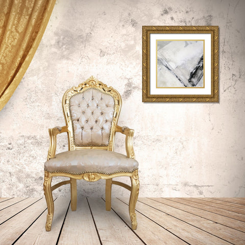 Neutral Amaze III Gold Ornate Wood Framed Art Print with Double Matting by Aryai, Sia
