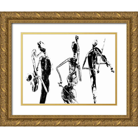 Velvet Entertainers III Gold Ornate Wood Framed Art Print with Double Matting by Stelfox, Norm