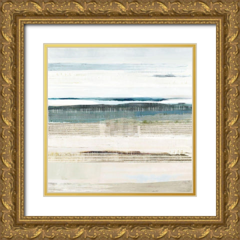 Water Marks I Gold Ornate Wood Framed Art Print with Double Matting by Kouta, Flora
