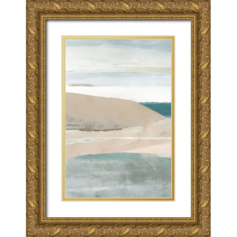 Allonby I Gold Ornate Wood Framed Art Print with Double Matting by Kouta, Flora