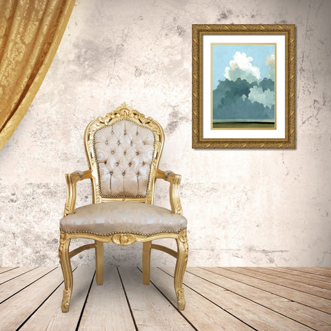Cumulus Terrain I Gold Ornate Wood Framed Art Print with Double Matting by Caroline, Emma
