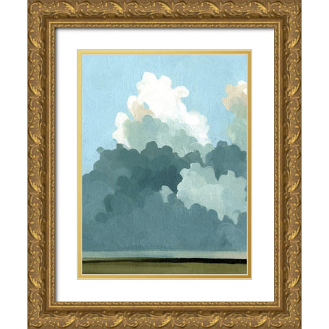 Cumulus Terrain I Gold Ornate Wood Framed Art Print with Double Matting by Caroline, Emma