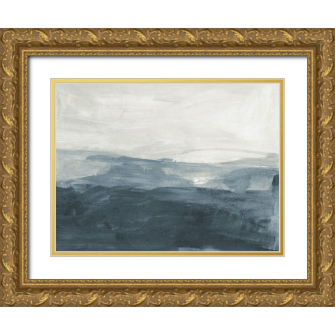 Seaboard Haze III Gold Ornate Wood Framed Art Print with Double Matting by Barnes, Victoria