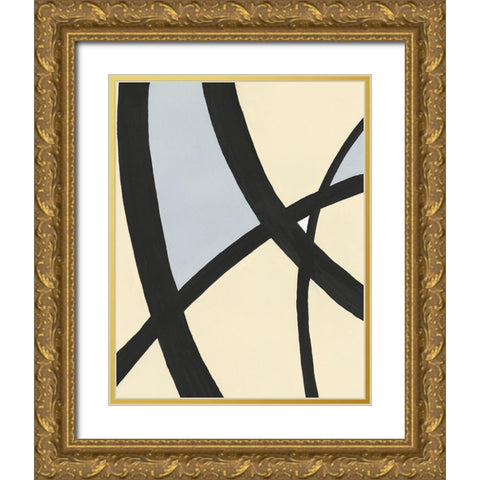 Serene Labyrinth I Gold Ornate Wood Framed Art Print with Double Matting by Moore, Regina