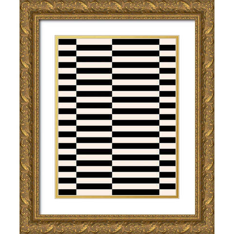 Zip Zap I Gold Ornate Wood Framed Art Print with Double Matting by Green, Jacob