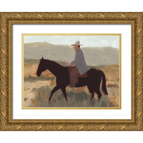 Folk Bandit II Gold Ornate Wood Framed Art Print with Double Matting by Green, Jacob