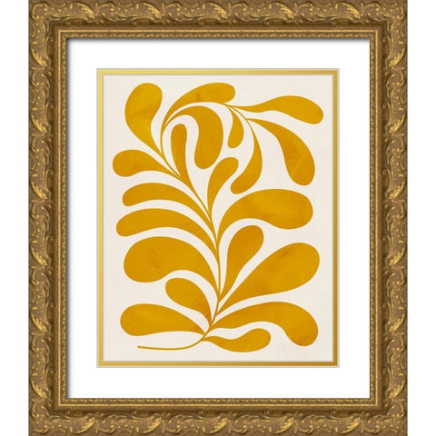 Goldenrod II Gold Ornate Wood Framed Art Print with Double Matting by Popp, Grace
