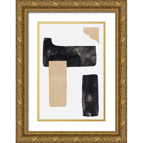 Rosetta Stones IV Gold Ornate Wood Framed Art Print with Double Matting by Green, Jacob