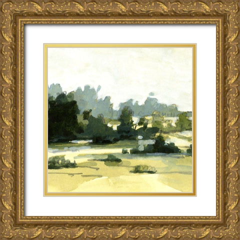 Bright Marshland I Gold Ornate Wood Framed Art Print with Double Matting by Caroline, Emma