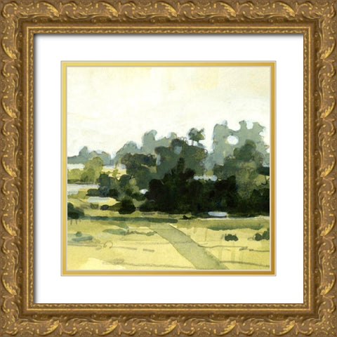 Bright Marshland II Gold Ornate Wood Framed Art Print with Double Matting by Caroline, Emma