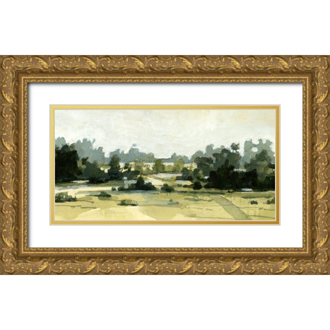 Bright Marshland III Gold Ornate Wood Framed Art Print with Double Matting by Caroline, Emma