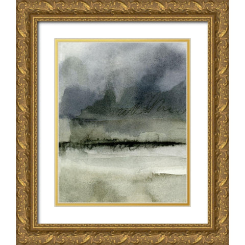 Dusk Horizon IV Gold Ornate Wood Framed Art Print with Double Matting by Caroline, Emma
