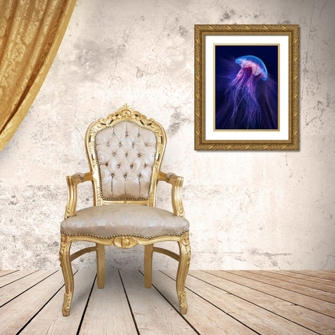 Peri Gelatinous II Gold Ornate Wood Framed Art Print with Double Matting by Hunziker, Steve