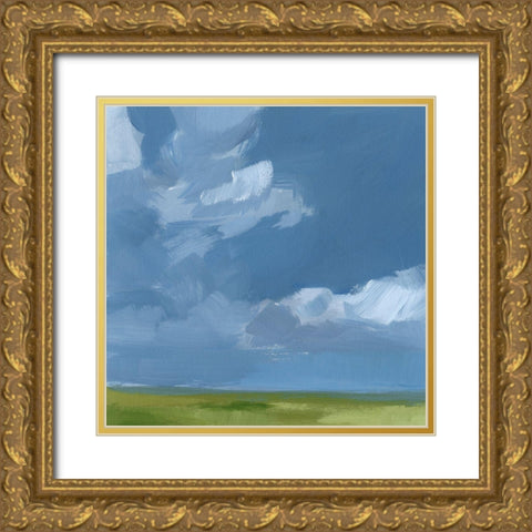 Lush Terrain III Gold Ornate Wood Framed Art Print with Double Matting by Barnes, Victoria