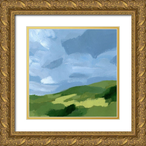 Lush Terrain VIII Gold Ornate Wood Framed Art Print with Double Matting by Barnes, Victoria