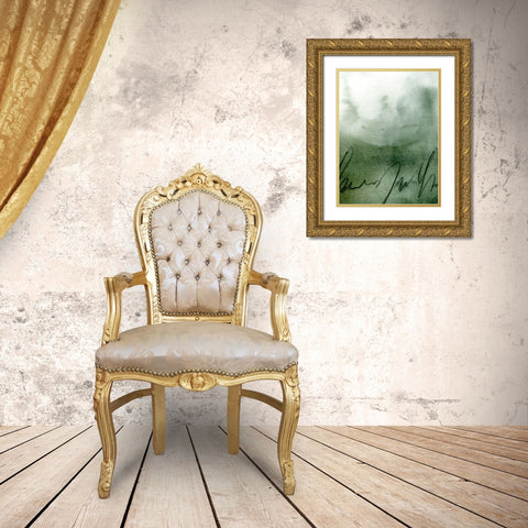 Deep Sea Scribble II Gold Ornate Wood Framed Art Print with Double Matting by Caroline, Emma