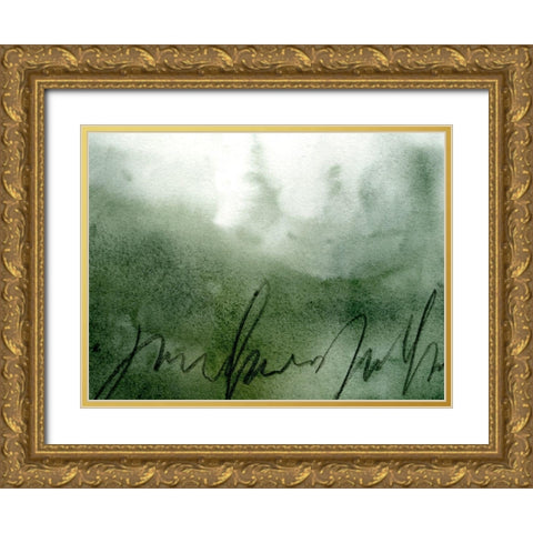 Deep Sea Scribble III Gold Ornate Wood Framed Art Print with Double Matting by Caroline, Emma