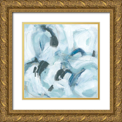 Fluid Receptor III Gold Ornate Wood Framed Art Print with Double Matting by Vess, June Erica