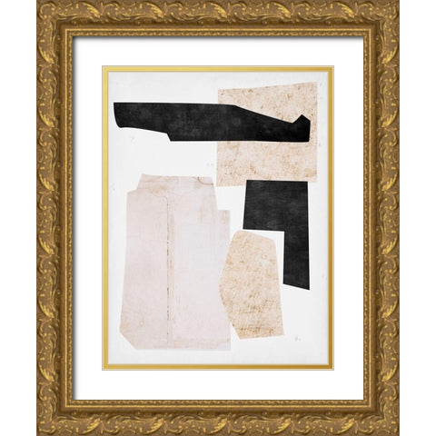Natural Stone Collections II Gold Ornate Wood Framed Art Print with Double Matting by Wang, Melissa