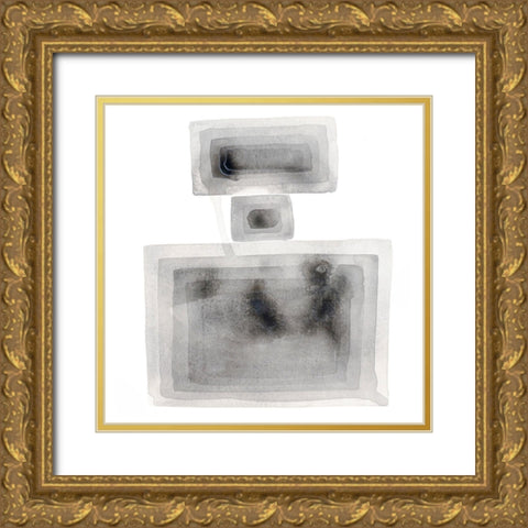 Balanced Squares I Gold Ornate Wood Framed Art Print with Double Matting by Sparler, Erin