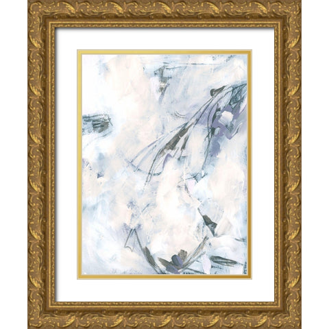 Lavender Frost II Gold Ornate Wood Framed Art Print with Double Matting by Vess, June Erica