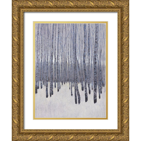 Bare Trees in Winter I Gold Ornate Wood Framed Art Print with Double Matting by OToole, Tim