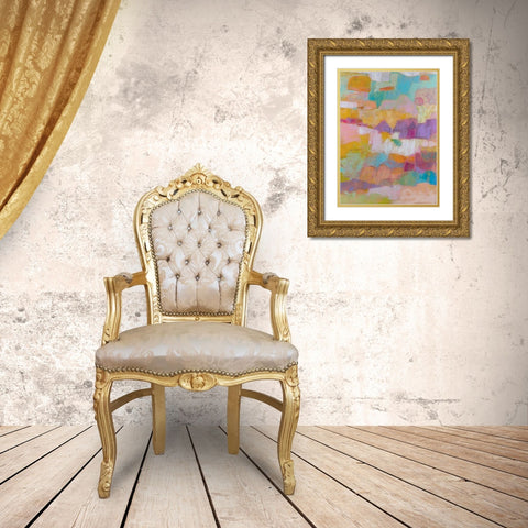 Kindill I Gold Ornate Wood Framed Art Print with Double Matting by Jachimiec, Sue