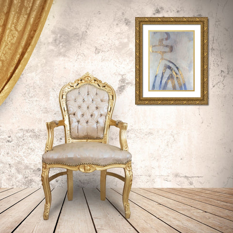 Linx III Gold Ornate Wood Framed Art Print with Double Matting by Jachimiec, Sue