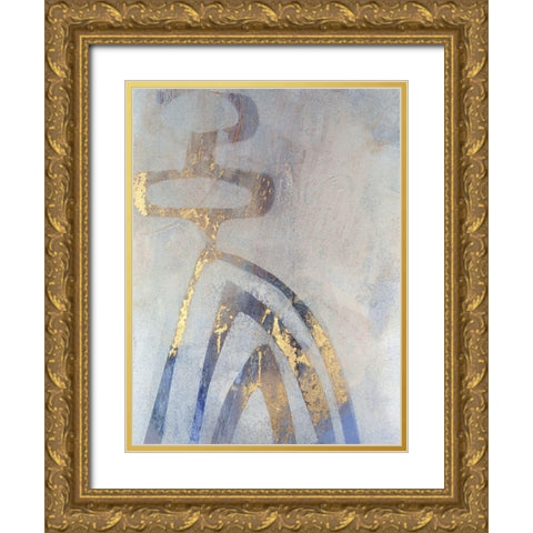 Linx III Gold Ornate Wood Framed Art Print with Double Matting by Jachimiec, Sue