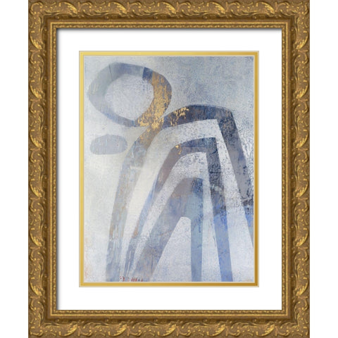 Linx IV Gold Ornate Wood Framed Art Print with Double Matting by Jachimiec, Sue